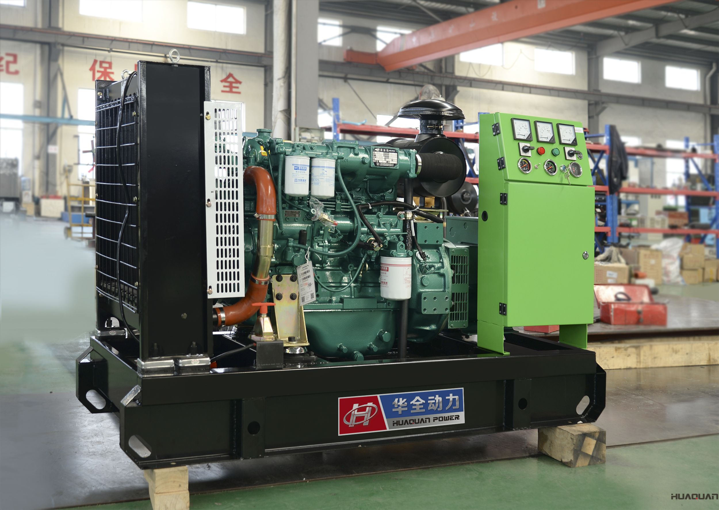 2018年4月20日華全動(dòng)力20kw標(biāo)配柴油發(fā)電機(jī)組發(fā)往甘肅