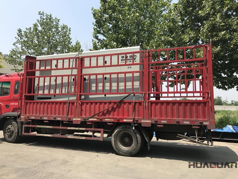 HQ400GF靜音箱柴油發(fā)電機(jī)組在6.25號(hào)發(fā)往天津市東麗區(qū)