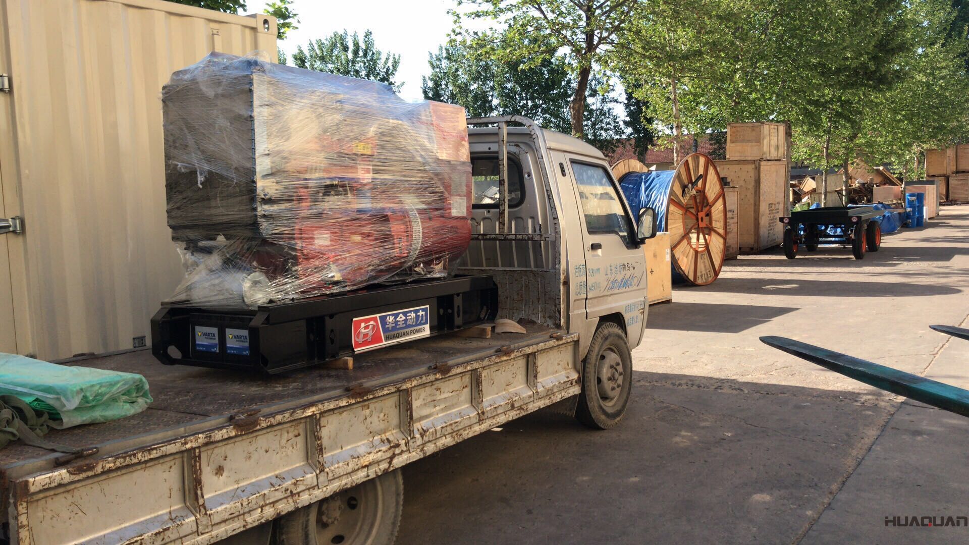 8月31日，一臺30kw標(biāo)配柴油發(fā)電機(jī)組從華全動力順利發(fā)往安徽省